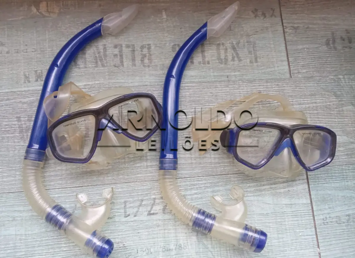 LOTE 011 - SNORKEL E SAPATILHA