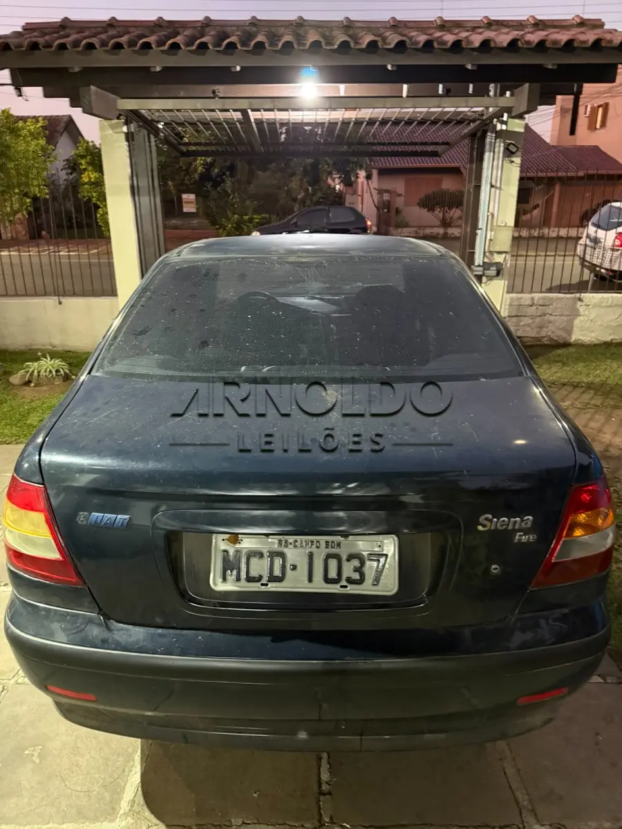 LOTE 002 - FIAT SIENA FIRE PLACAS MCD1037