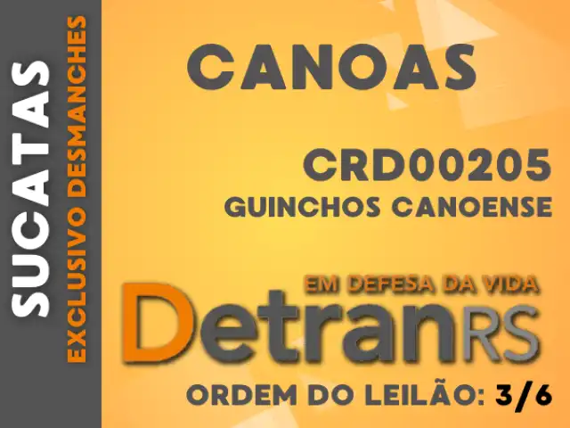 SUCATAS - CANOAS - CRD00205 - GUINCHOS CANOENSE