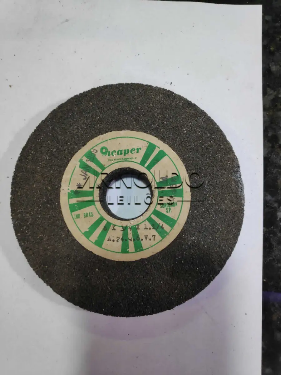 LOTE 006 - 02 REBOLOS ICAPER 6 x ¾”x 1 ¼” E 03 REBOLOS NORTON 6 x ¾”x 1 ¼”