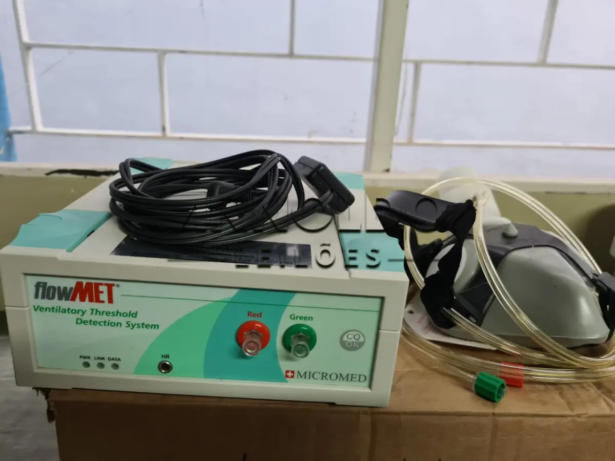LOTE 003 - VENTILOMETRO, MARCA MACROMED, MODELO FLOWMET,  NÚMERO DE SÉRIE 000014