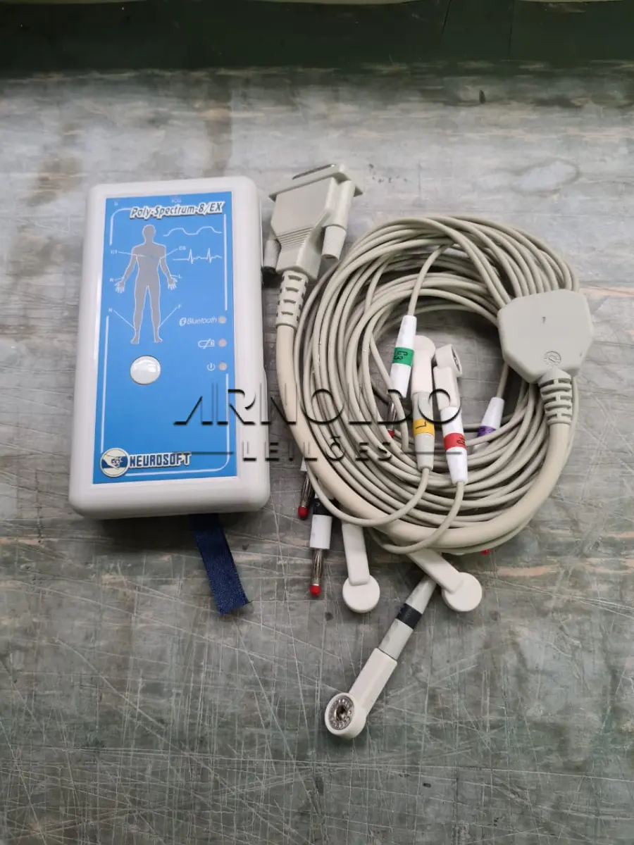 LOTE 002 - ELETROCARDIOGRAFO DE ESFORÇO, MARCA NEUROSOFT,  POLYSPECTRUM 8/EX