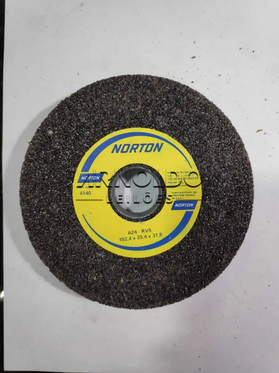 LOTE 002 - 9 REBOLOS NORTON 6 x 1 x 1 1/4"