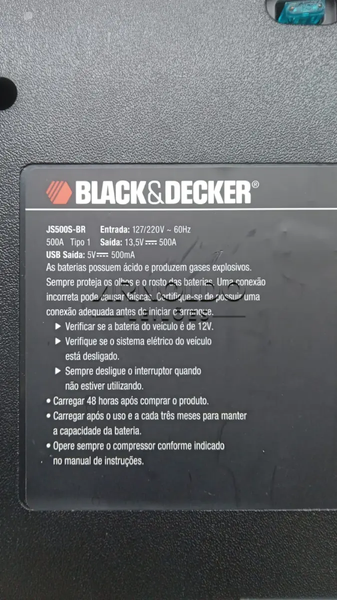 LOTE 014 - BASE PARA AUXILIAR PARTIDA BLACK DECKER