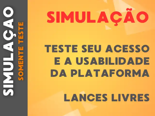 SIMULAÇÃO (Somente para teste da plataforma)