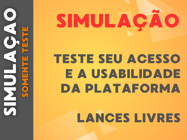 SIMULAÇÃO (Somente para teste da plataforma)