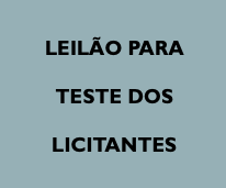 LEILAO PARA TESTE LICITANTES